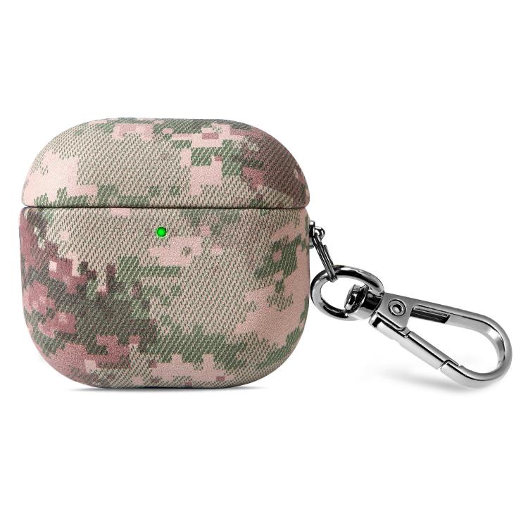For AirPods 4 Camouflage Nature Leather Earphone Protective Case(Jungle Camouflage)