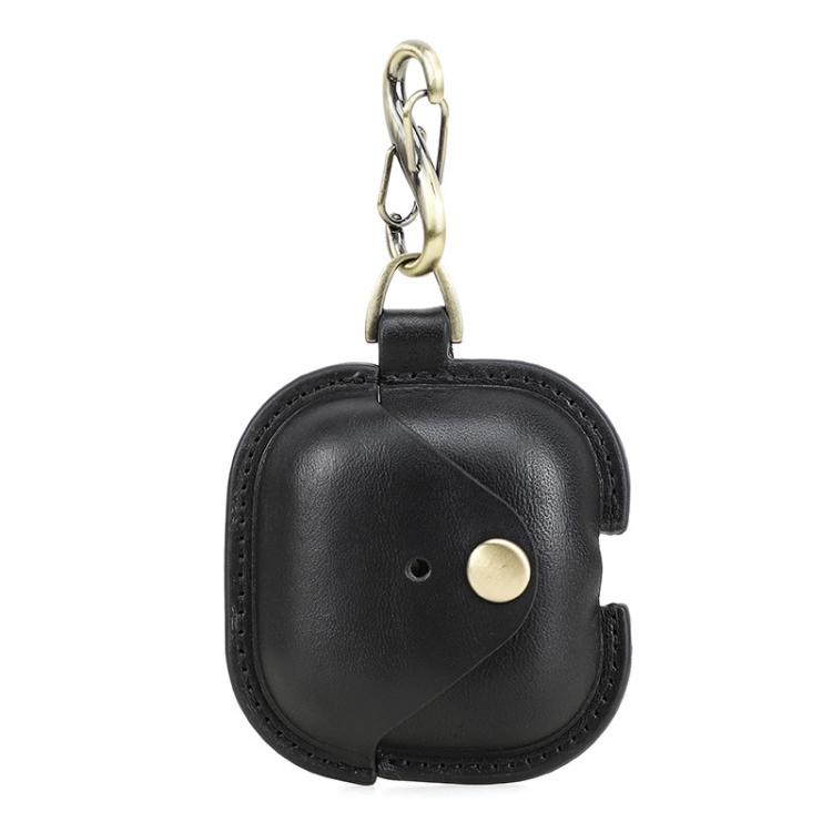 For AirPods 4 CONTACTS FAMILY CF1209 Earphone Leather Snap Case Full Protection Against Drops(Black)
