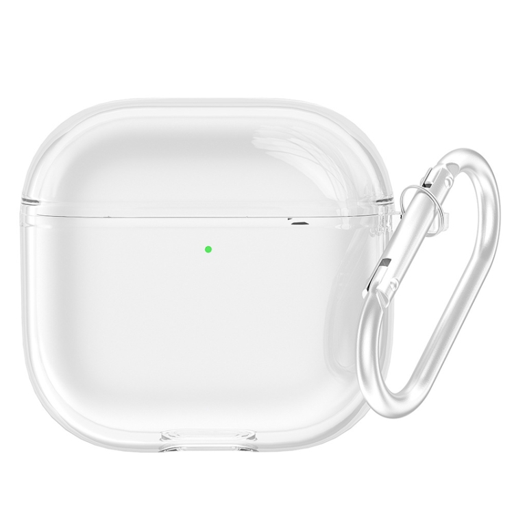 For AirPods 4 Earphone Soft Protective Case, Size: With Keychain(Transparent)