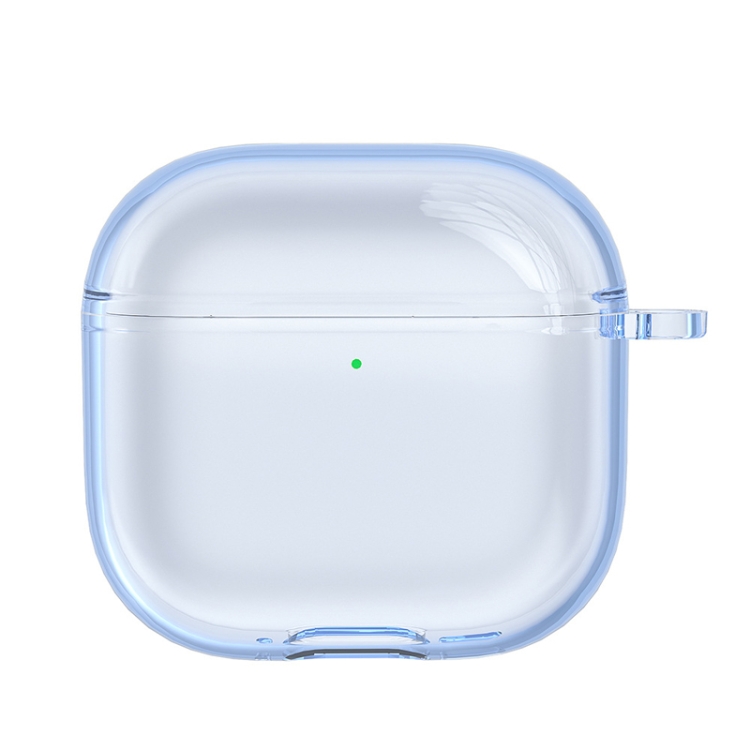 For AirPods 4 Earphone Soft Protective Case, Size: Without Keychain(Transparent Blue)
