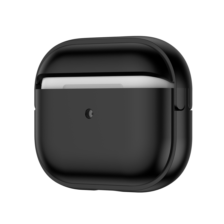For AirPods 4 Moonlight Box TPU Shockproof Earphone Protective Case(Black + Black)