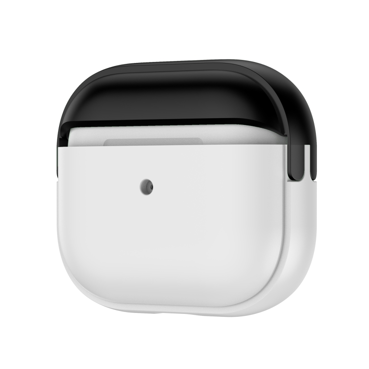 For AirPods 4 Moonlight Box TPU Shockproof Earphone Protective Case(Black + Frosted)