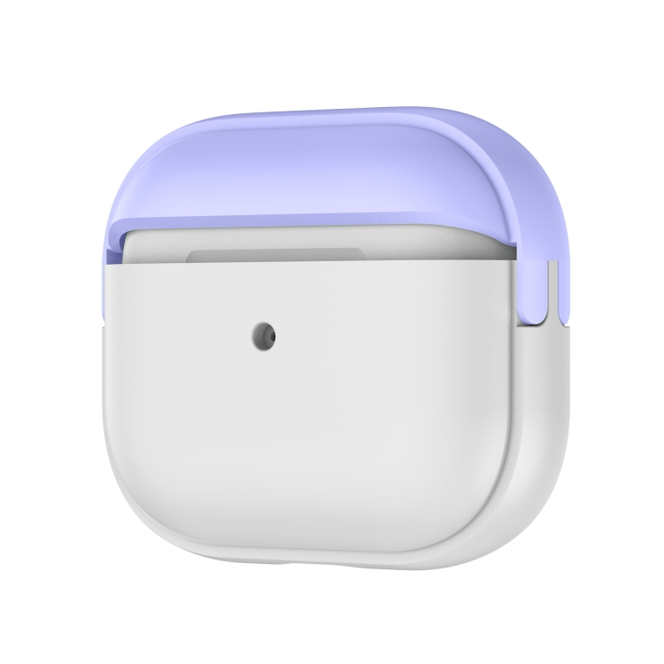For AirPods 4 Moonlight Box TPU Shockproof Earphone Protective Case(Purple + Frosted)