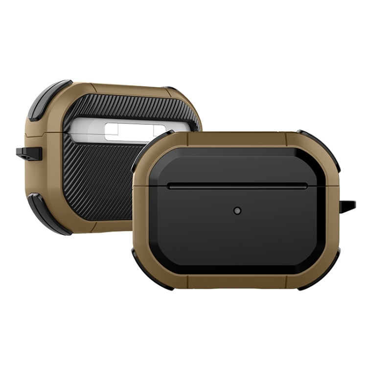 For AirPods 4 Thunder Mecha Wireless Bluetooth Earphones TPU Protective Case(Brown)
