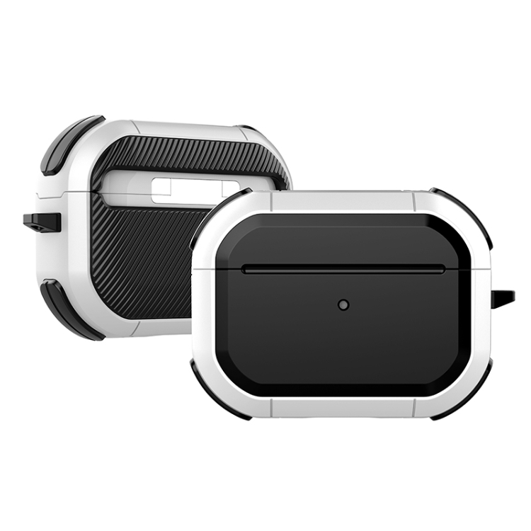 For AirPods 4 Thunder Mecha Wireless Bluetooth Earphones TPU Protective Case(White)