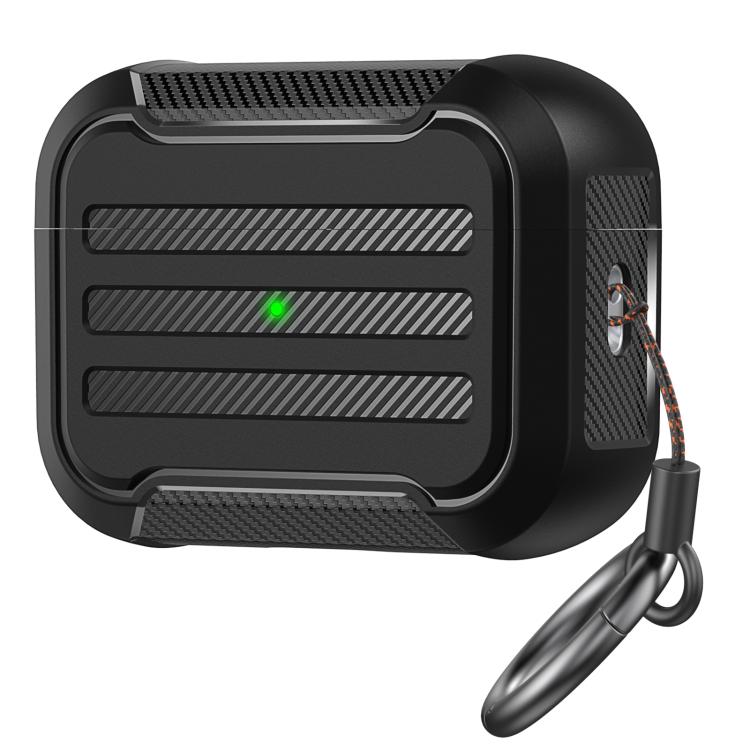 For AirPods Pro 2 AhaStyle PT115-PRO2 TPU Split Earphone Protector(Black)