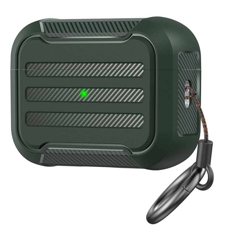 For AirPods Pro 2 AhaStyle PT115-PRO2 TPU Split Earphone Protector(Green)