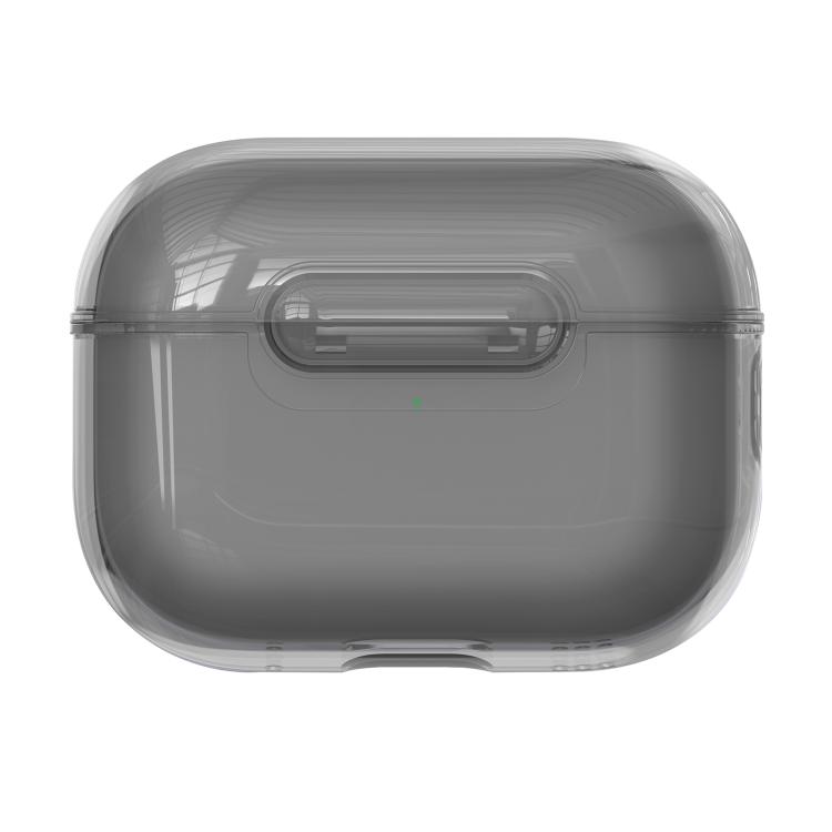 For AirPods Pro 2 Clear Lock Wireless Earphone Shockproof Protective Case(Gray)