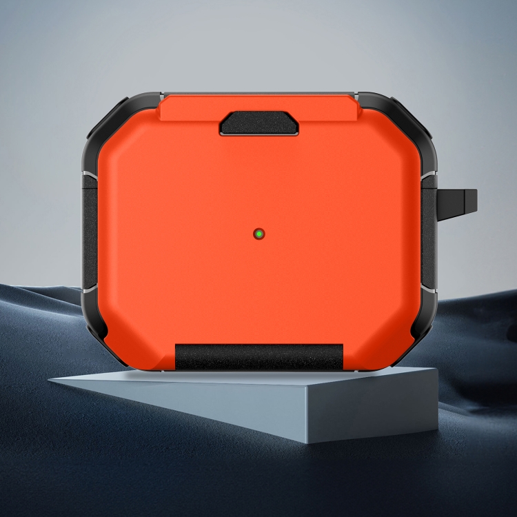 For AirPods Pro 2 Phone Holder Design Earbuds Box Protective Case(Orange)