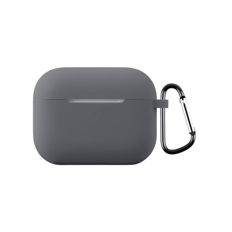 For AirPods Pro 3 2.0mm Silicone Earphone Protective Cover with Hook(Dark Gray)