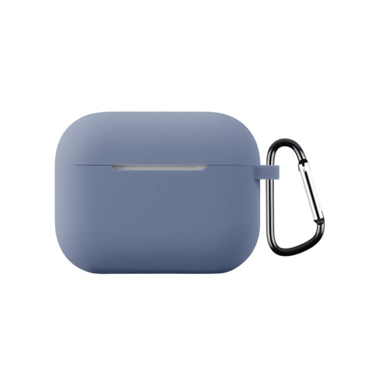 For AirPods Pro 3 2.0mm Silicone Earphone Protective Cover with Hook(Lavender Grey)