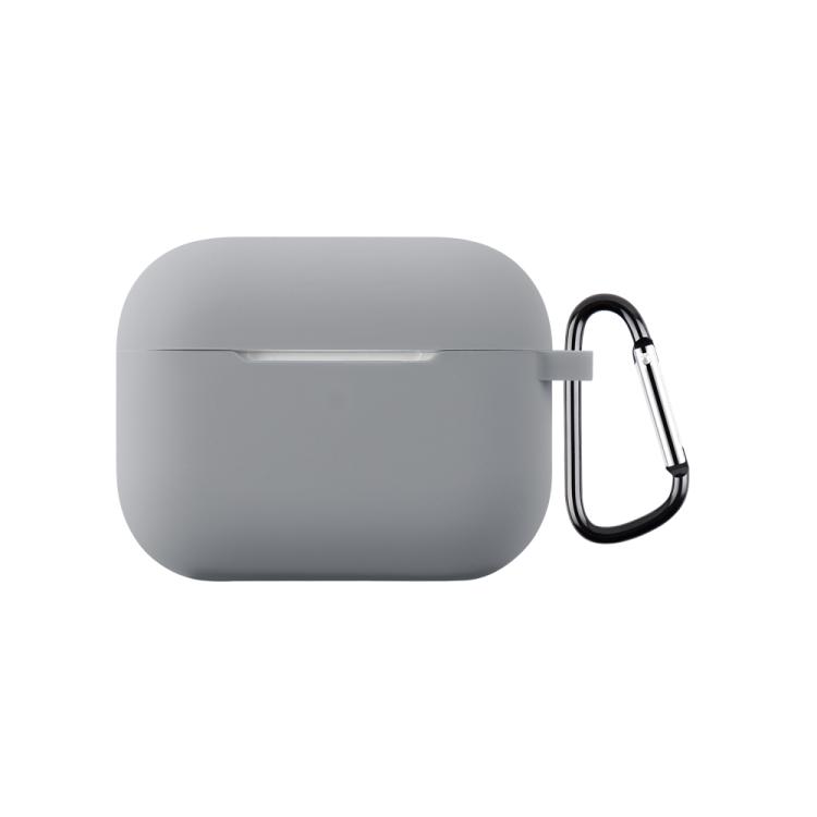 For AirPods Pro 3 2.0mm Silicone Earphone Protective Cover with Hook(Light Gray)
