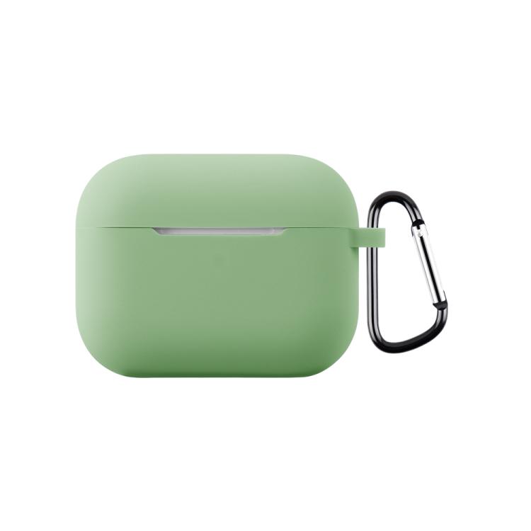 For AirPods Pro 3 2.0mm Silicone Earphone Protective Cover with Hook(Matcha Green)