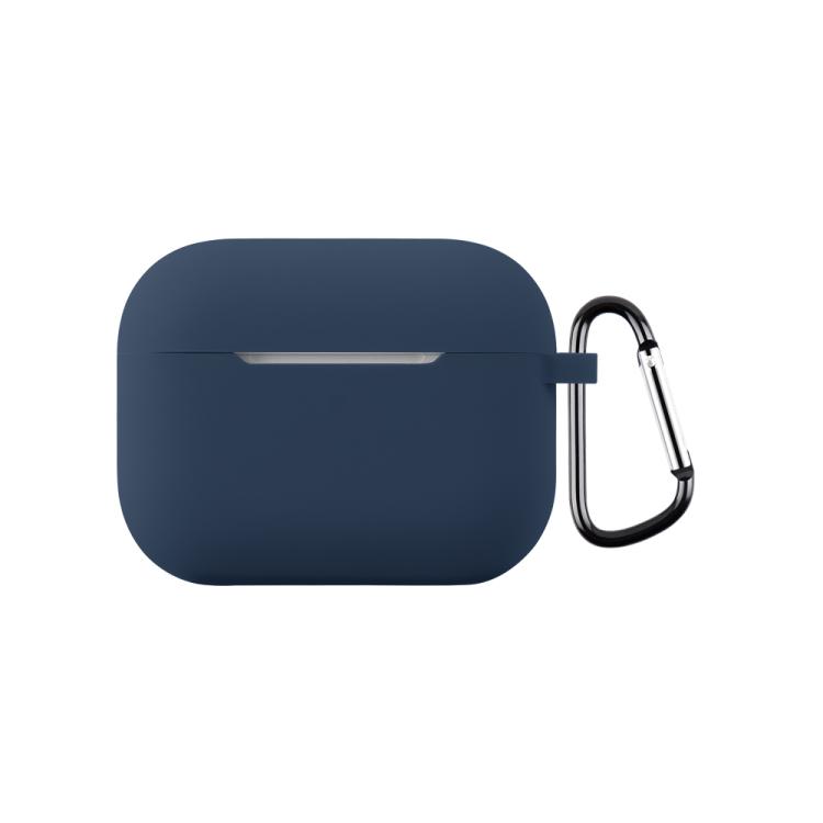 For AirPods Pro 3 2.0mm Silicone Earphone Protective Cover with Hook(Midnight Blue)
