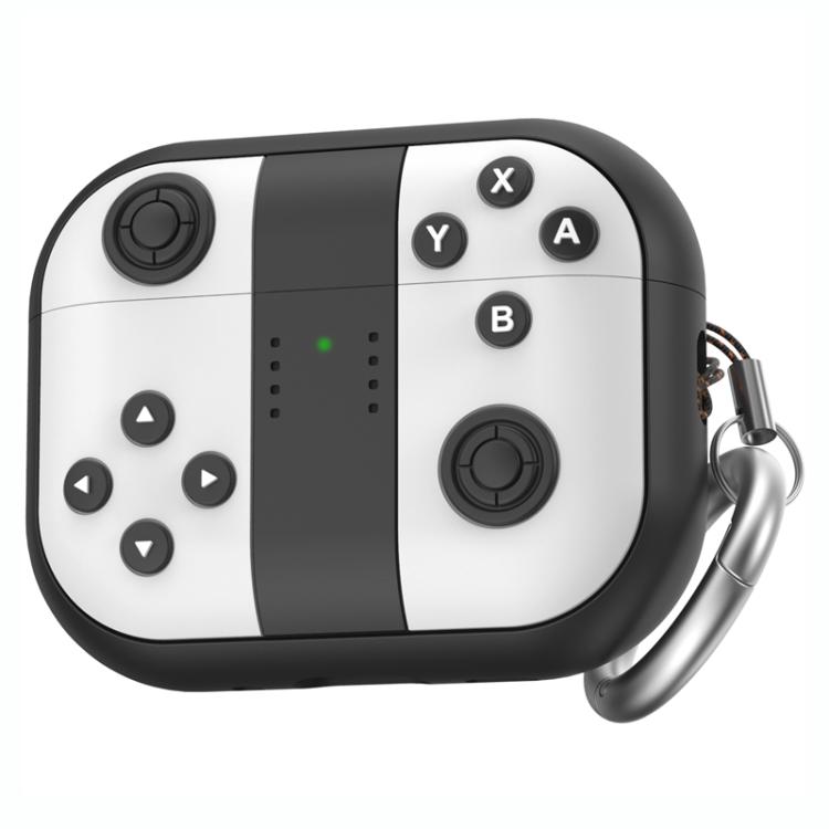For AirPods Pro 3 AhaStyle JY28 Split Dustproof Drop-proof Silicone Protective Case(Black White)