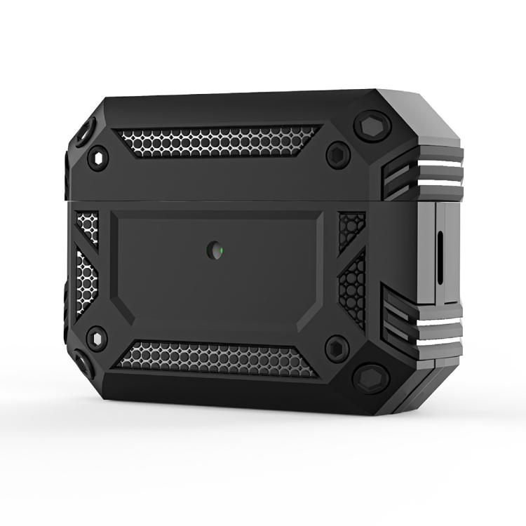 For AirPods Pro 3 Armor Four-corner Shockproof Earphone Protective Cover(Black)