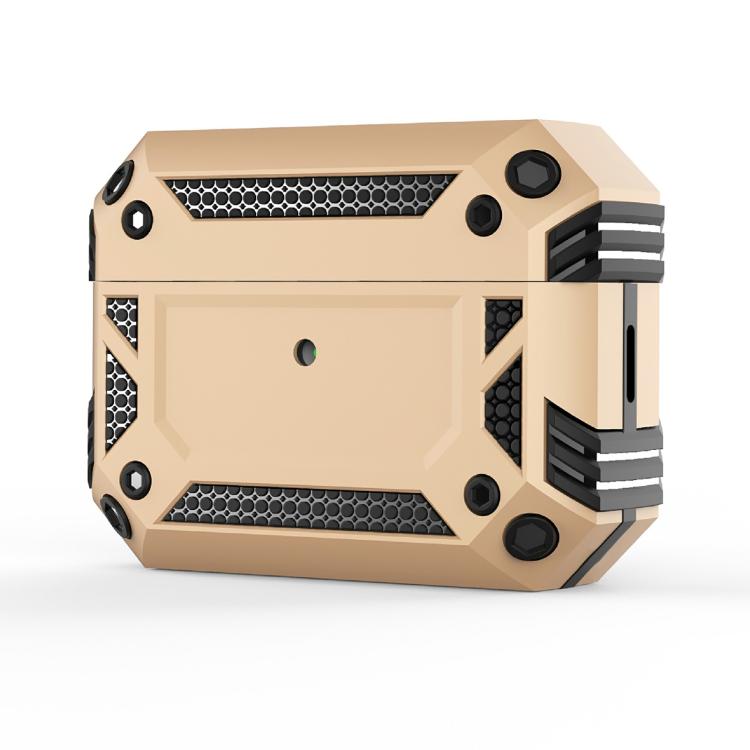 For AirPods Pro 3 Armor Four-corner Shockproof Earphone Protective Cover(Gold)