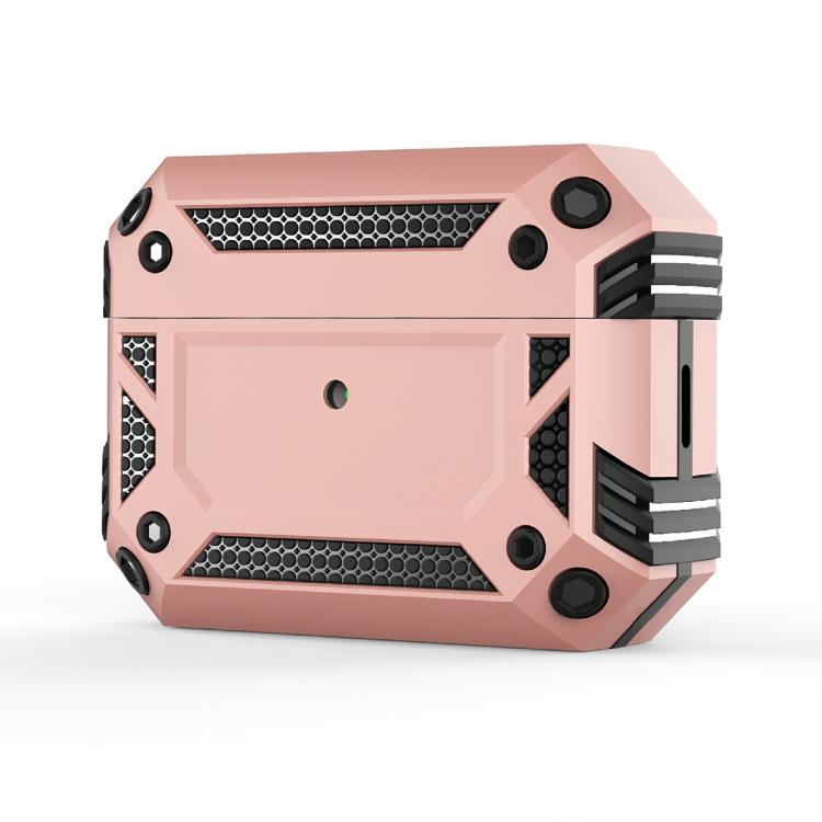 For AirPods Pro 3 Armor Four-corner Shockproof Earphone Protective Cover(Rose Gold)