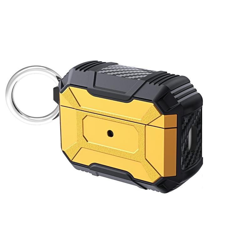 For AirPods Pro 3 Battle Armor Four-corner Shockproof Earphone Protective Cover(Yellow)