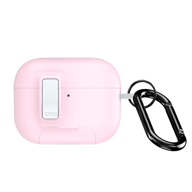 For AirPods Pro 3 DUX DUCIS PECQ Series Magnetic Earphone Case with Holder & Security Lock(Pink White)