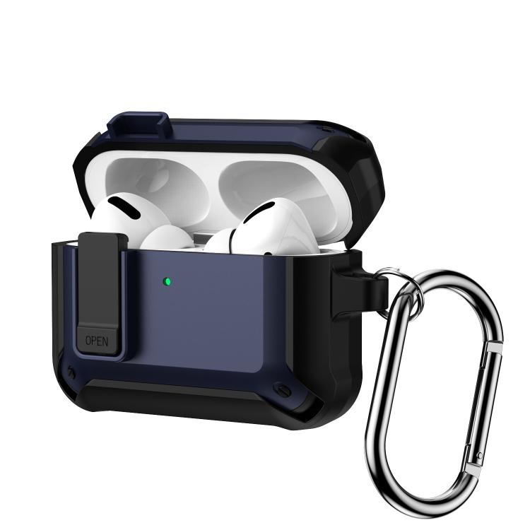 For AirPods Pro 3 Lock TPU Hybrid PC Earphone Protective Cover(Blue)
