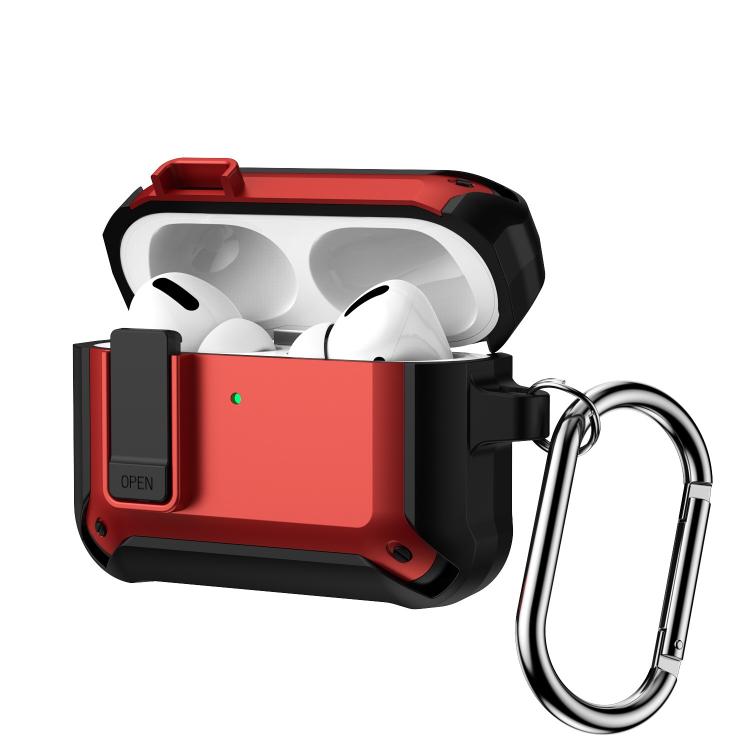 For AirPods Pro 3 Lock TPU Hybrid PC Earphone Protective Cover(Red)