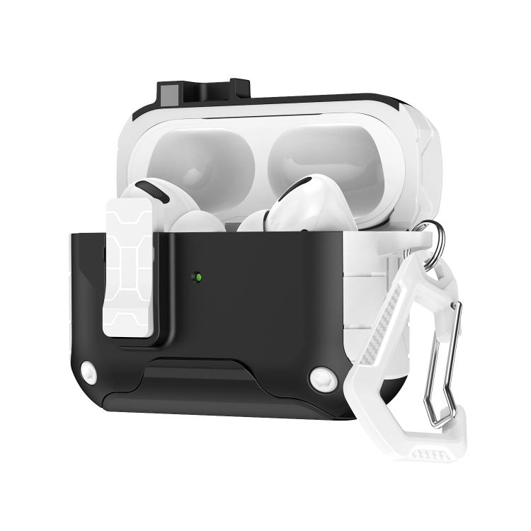For AirPods Pro 3 Magnetic Snap Cover Earphone Protective Cover(White Black)