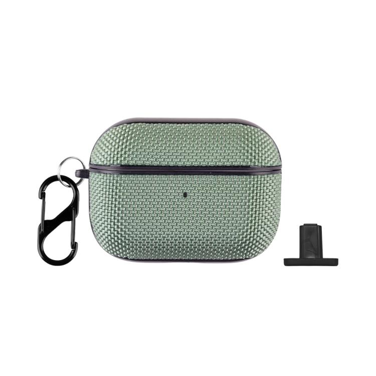 For AirPods Pro 3 Nylon Waterproof Wireless Earphone Split-type Case with Hook(Grey)