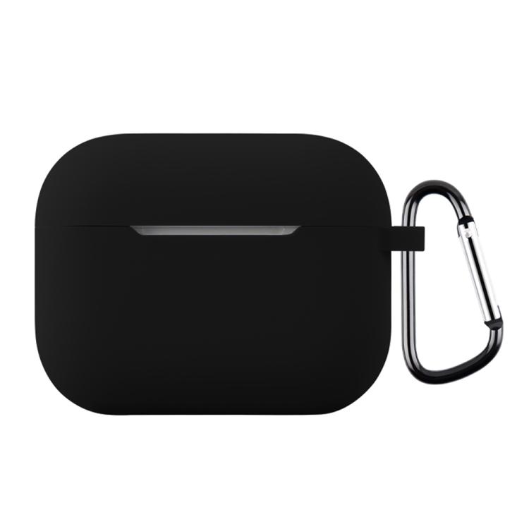 For AirPods Pro 3 Silicone Earphone Protective Case with Hook Thickness: 1.3mm(Black)