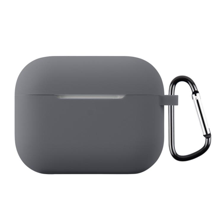 For AirPods Pro 3 Silicone Earphone Protective Case with Hook Thickness: 1.3mm(Dark Grey)