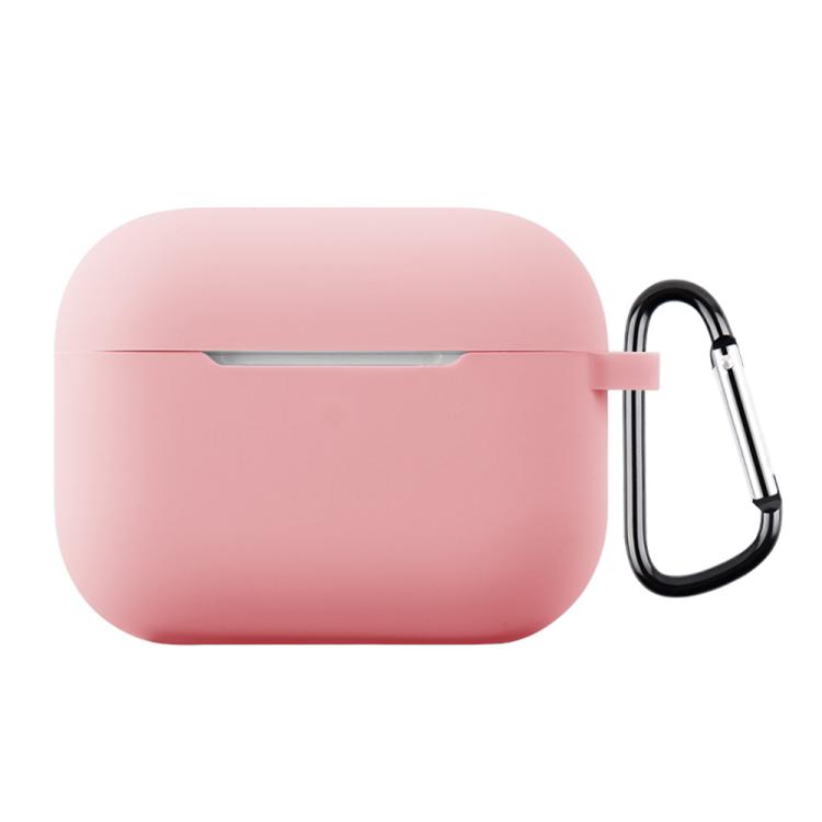 For AirPods Pro 3 Silicone Earphone Protective Case with Hook Thickness: 1.3mm(Pink)
