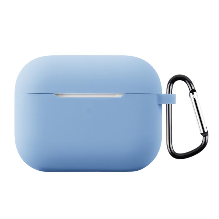 For AirPods Pro 3 Silicone Earphone Protective Case with Hook Thickness: 1.3mm(Sky Blue)