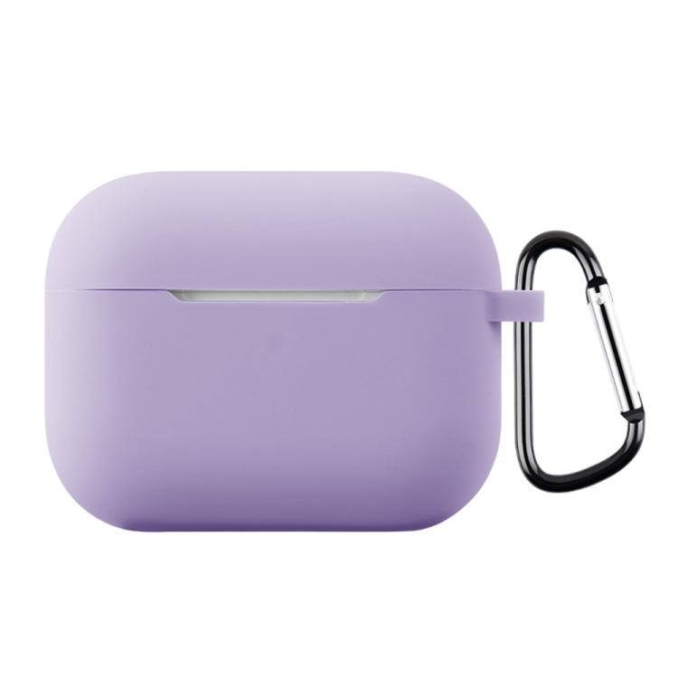 For AirPods Pro 3 Silicone Earphone Protective Case with Hook Thickness: 1.3mm(Taro Purple)