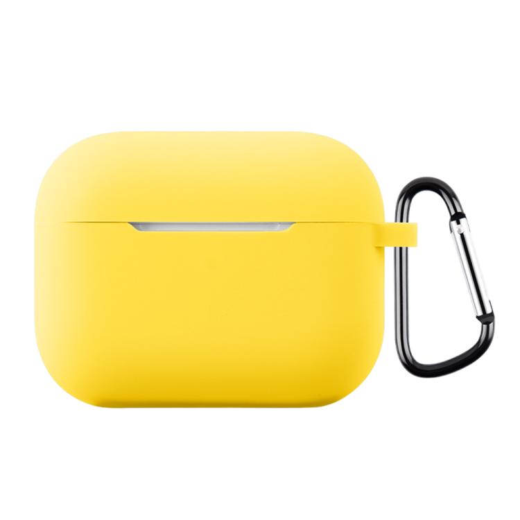 For AirPods Pro 3 Silicone Earphone Protective Case with Hook Thickness: 1.3mm(Yellow)