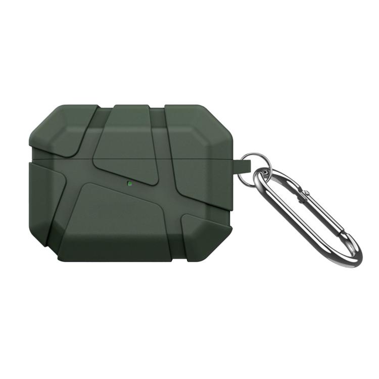 For AirPods Pro 3 Textured Solid Color TPU Earphonee Cover(Army Green)