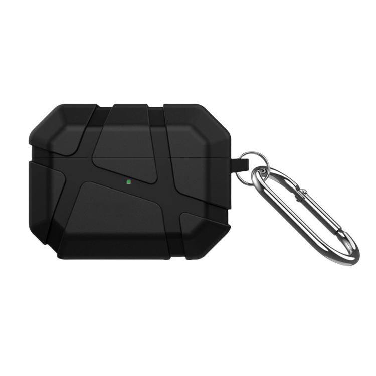 For AirPods Pro 3 Textured Solid Color TPU Earphonee Cover(Black)