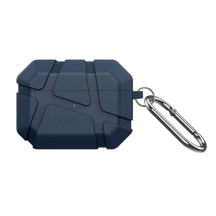 For AirPods Pro 3 Textured Solid Color TPU Earphonee Cover(Navy Blue)