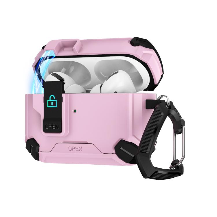 For AirPods Pro 3 Two Color MagSafe Magnetic Holder Earphone Case(Black Pink)
