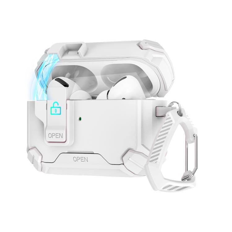 For AirPods Pro 3 Two Color MagSafe Magnetic Holder Earphone Case(White)