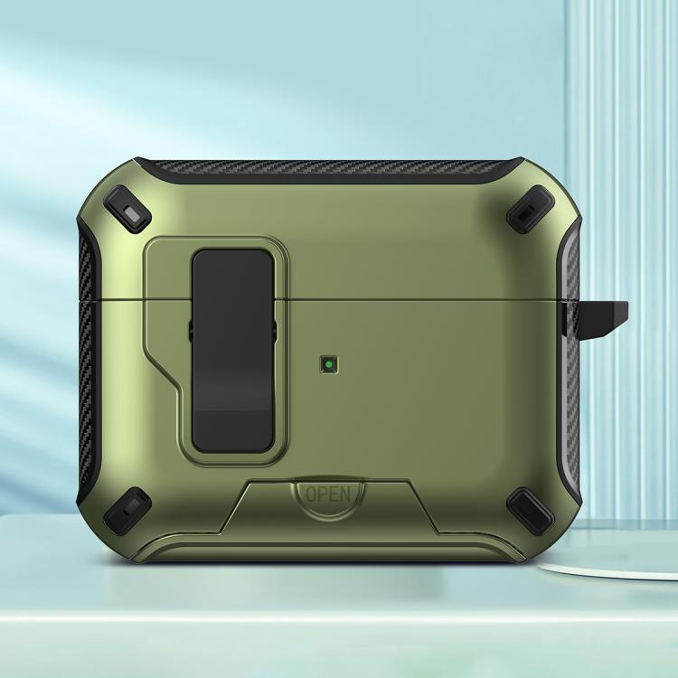 For AirPods Pro 3 Wireless Bluetooth Earphones MagSafe Holder Protective Case(Green)