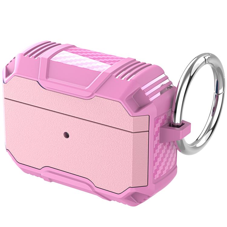 For AirPods Pro 3 Wireless Earphone TPU Hybrid PC Shockproof Cover with Hook(Pink)
