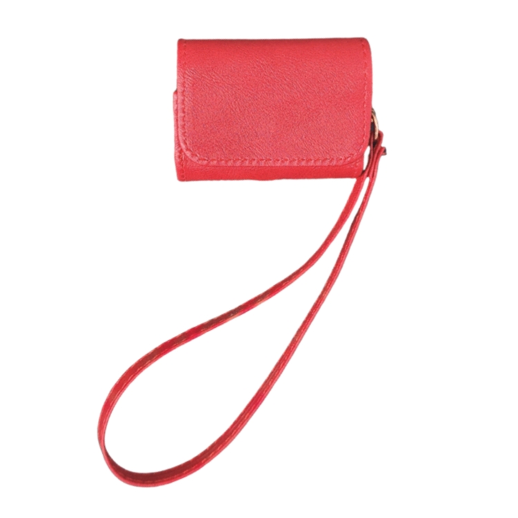For AirPods Pro Cowhide Texture PU Headset Shockproof Case(Red)