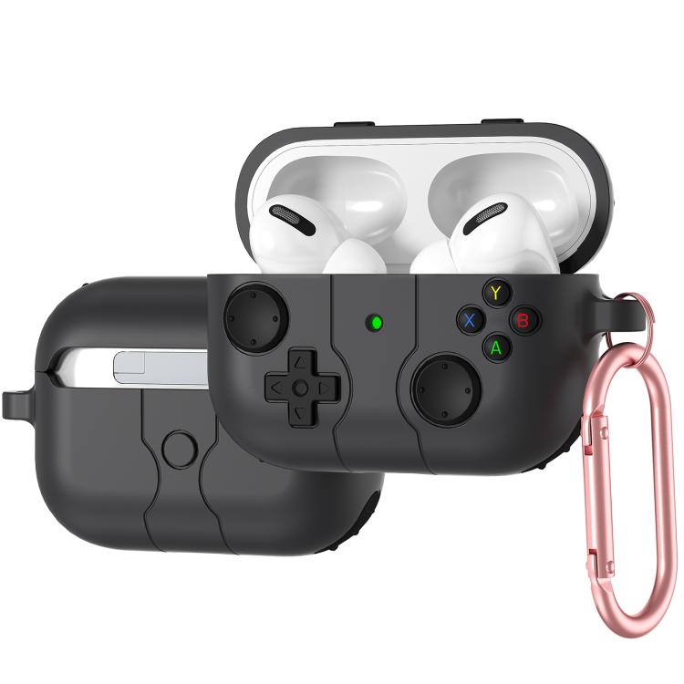 For AirPods Pro Game Console Style Wireless Earphone Silicone Case(Dark Grey)