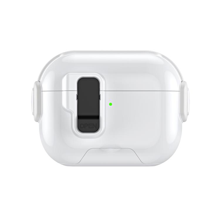 For AirPods Pro Music Fairy Lock Earphone Cover with Holder(Black White)