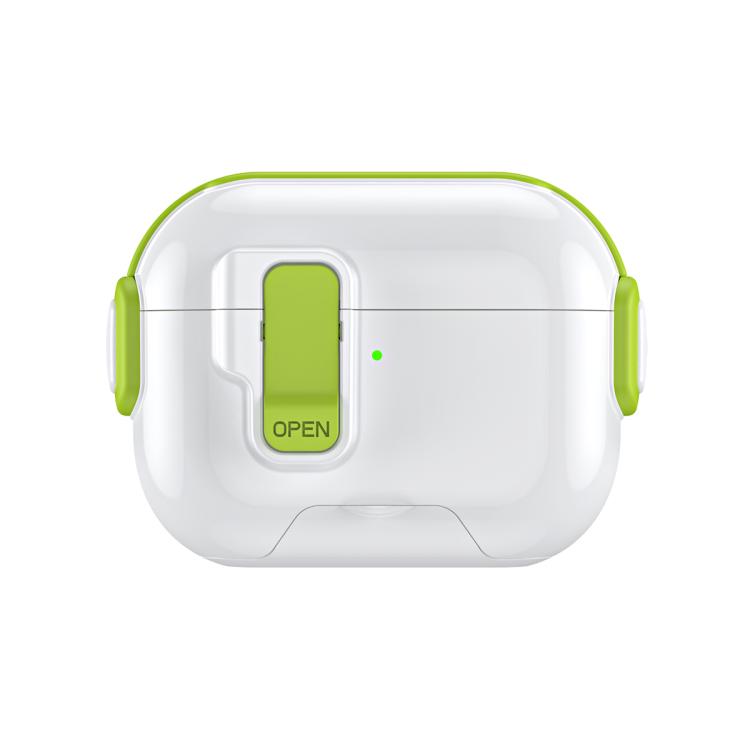 For AirPods Pro Music Fairy Lock Earphone Cover with Holder(Green)