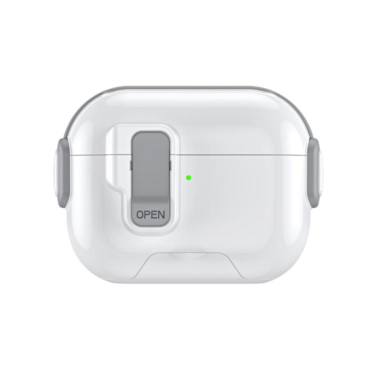 For AirPods Pro Music Fairy Lock Earphone Cover with Holder(Grey)