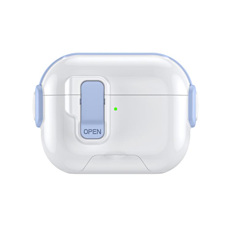 For AirPods Pro Music Fairy Lock Earphone Cover with Holder(Sky Blue)