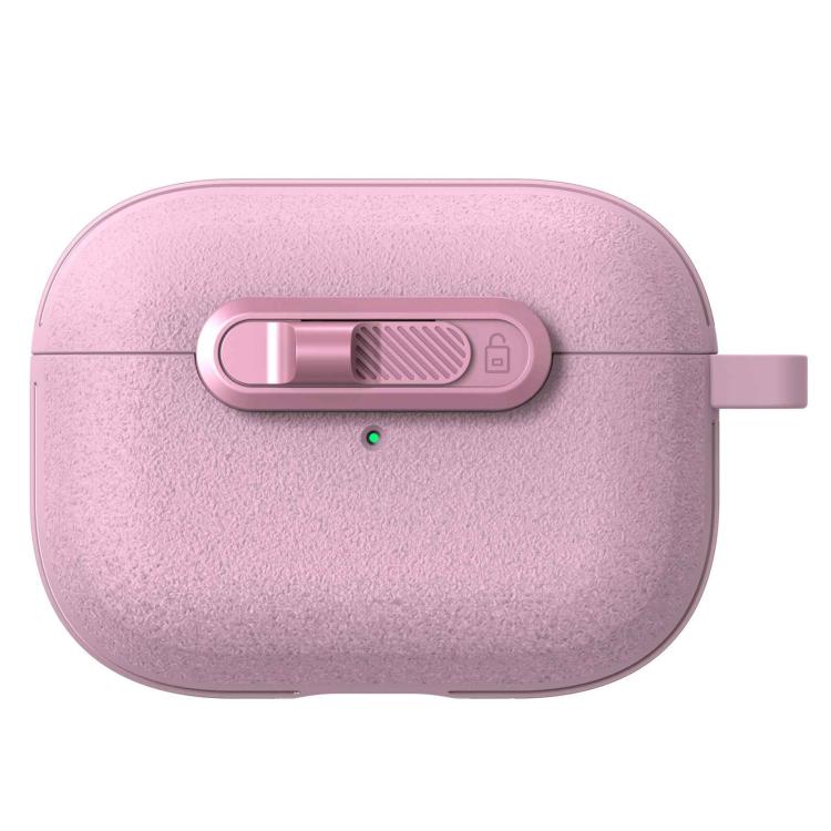 For AirPods Pro Starry Texture Lock Buckle Shockproof Earphones Case(Pink)