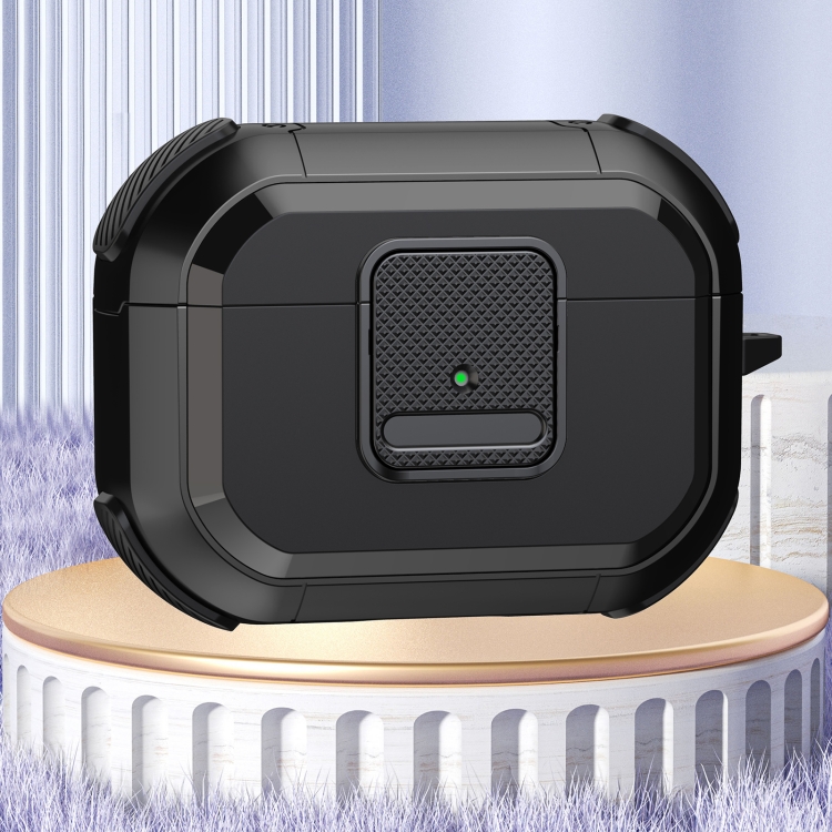 For AirPods Pro Wireless Earphones Protective Case(Black)