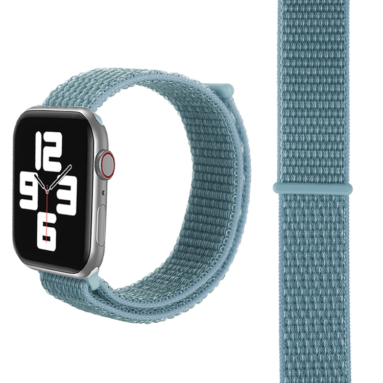 For Apple Watch 46mm / 49mm / 45mm / 44mm Simple Fashion Nylon Watch Band with Magic Stick(Lime Green)